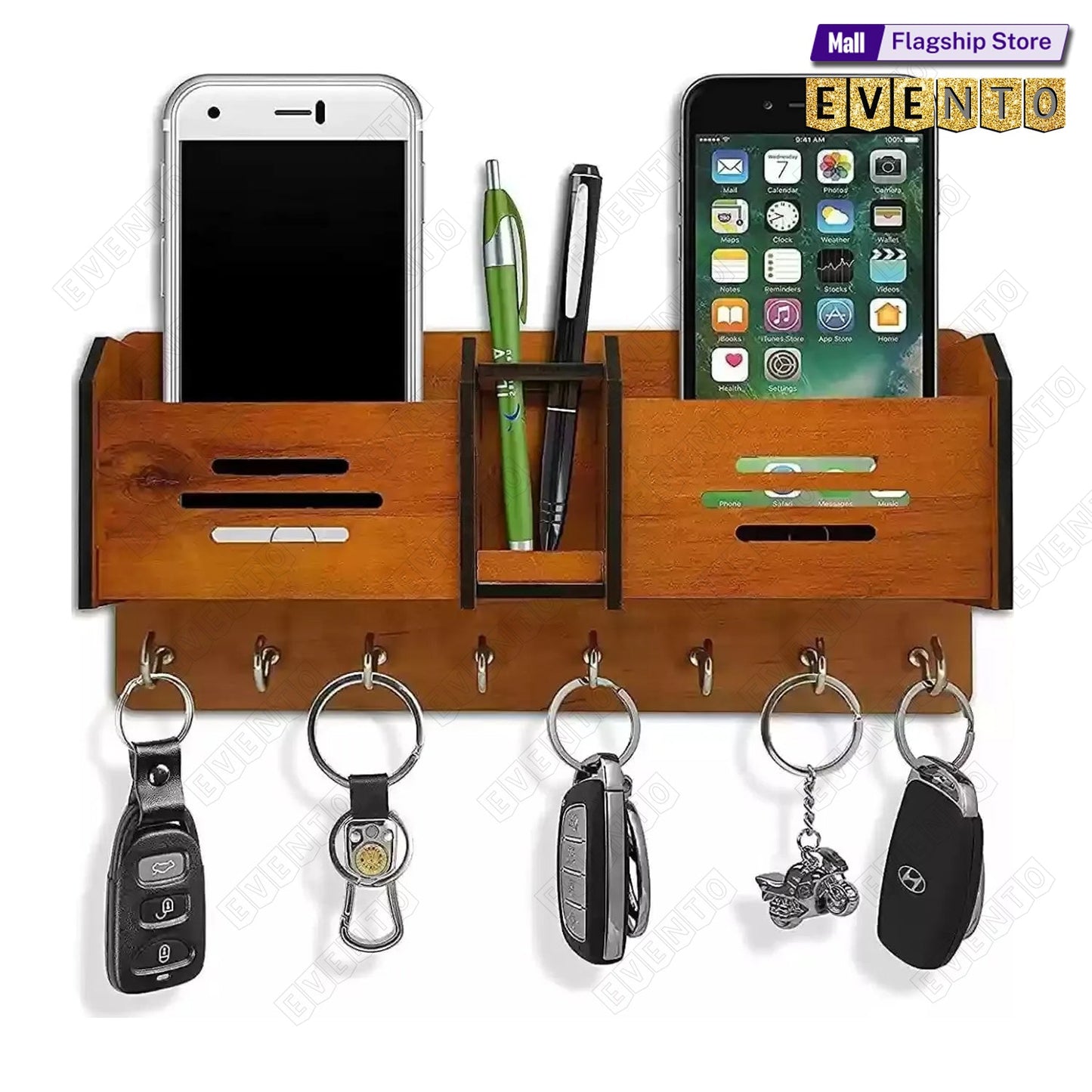 Mobile Holder+ Keys Hanger Mdf Wood Material
