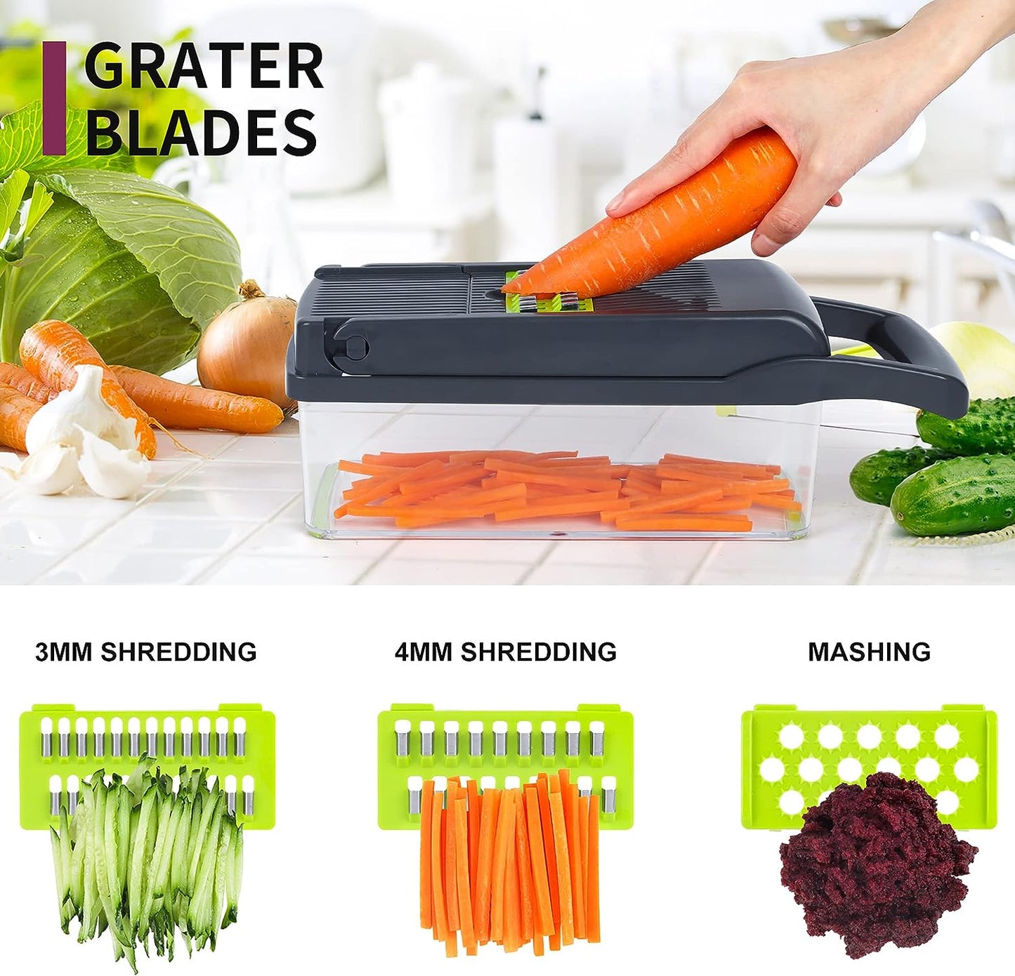 Multifunctional Vegetable Cutter Chopper & Slicer