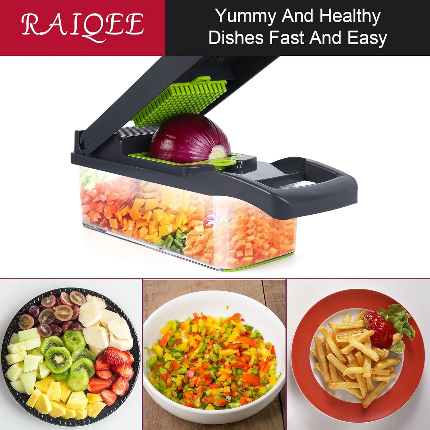 Multifunctional Vegetable Cutter Chopper & Slicer