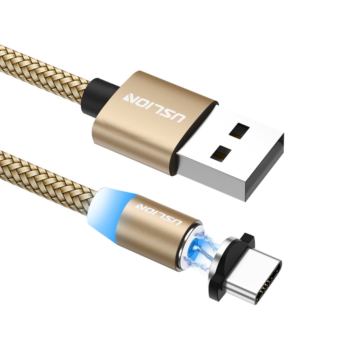 LED Magnetic USB Cable Fast Charging Type C Cable Magnet Charger Data Charge Micro USB Cable Mobile Phone Cable