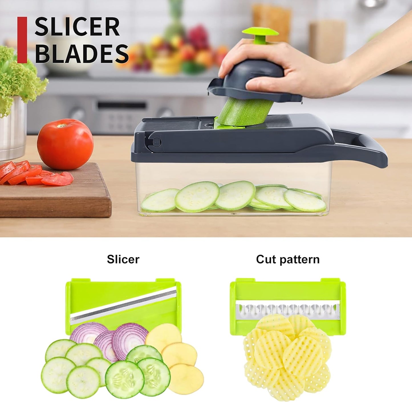 Multifunctional Vegetable Cutter Chopper & Slicer